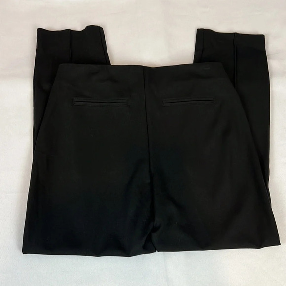 Chico’s Women’s Front Seam Ponte Knit Side Zip Black Pant Chico’s Size 1.5 - Picture 2 of 10